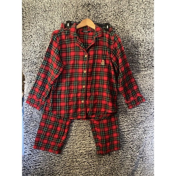 Lauren Ralph Lauren Other - Lauren Ralph Lauren Red Plaid Flannel 2-Piece Pajama Set Sleepwear